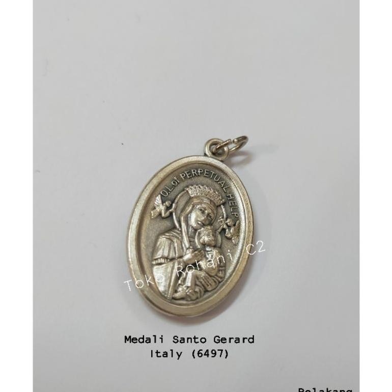 Tr21 Hj-77 Medali Santo Gerard Italy 2Cm (6497) - Medali Santo Gerard - Liontin Santo Gerard - Medal
