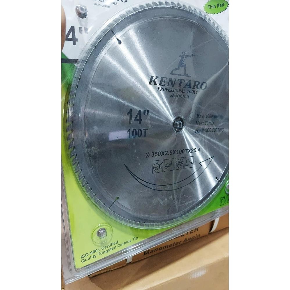 Circular Saw Blade TCT 14" 100T HERRISH KENTARO Mata Gergaji cut off TCT 350mm potong bonggol tulang