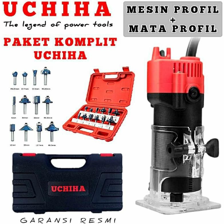 Mesin Trimmer Uchiha U450 6mm Profil Kayu Router Wood Trimmer Uchiha U450