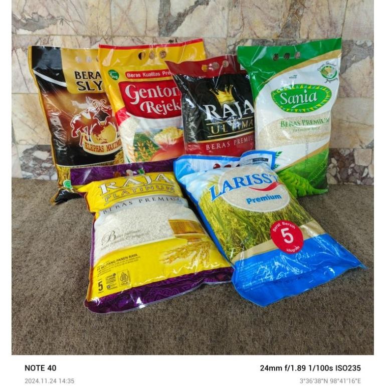 

Sania ~ Beras Premium Putih 5kg Medan Pulen