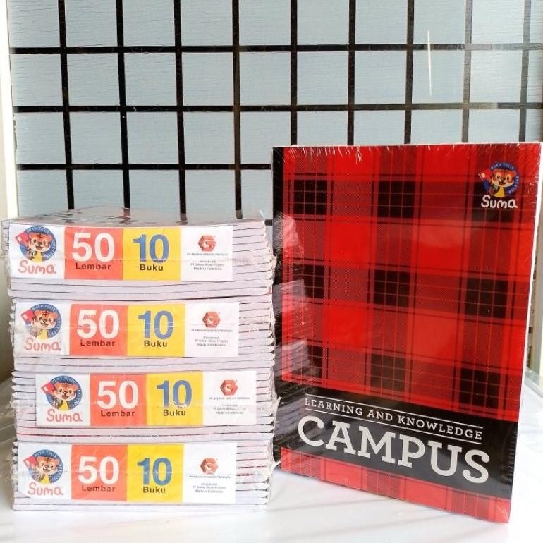 

READY STOCK Buku Tulis Campus Boxy Suma 50 Lembar ( Pak 10 Buku ) [ Original ]