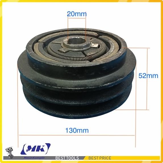 TERMURAH Pulley Coupling Kopling Mesin Trowel Stamper 5" 20mm Siap kirim