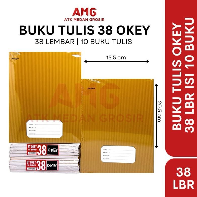 

READY STOCK BUKU TULIS OKEY PENDEK 38 LEMBAR ISI 10 BUKU