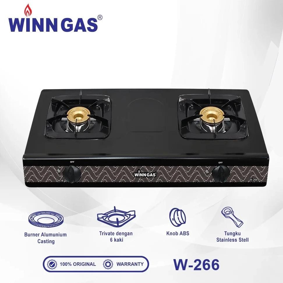 [FREE BUBBLE] WINN GAS W266  - KOMPOR GAS WINN GAS - 2 TUNGKU - WINN GAS
