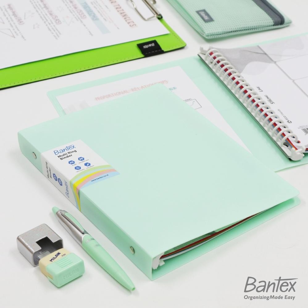 

TERMURAH Bantex A5 Trendy Multi Ring Binder 20 Hole Cool Aqua 3124 76 Siap kirim