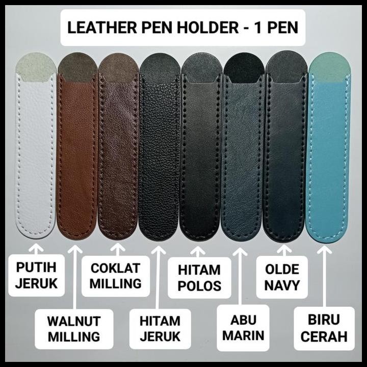 

Sarung Tempat Pen Pulpen Pensil Kulit Sapi Asli Leather Pen Case 1 Pen Termurah