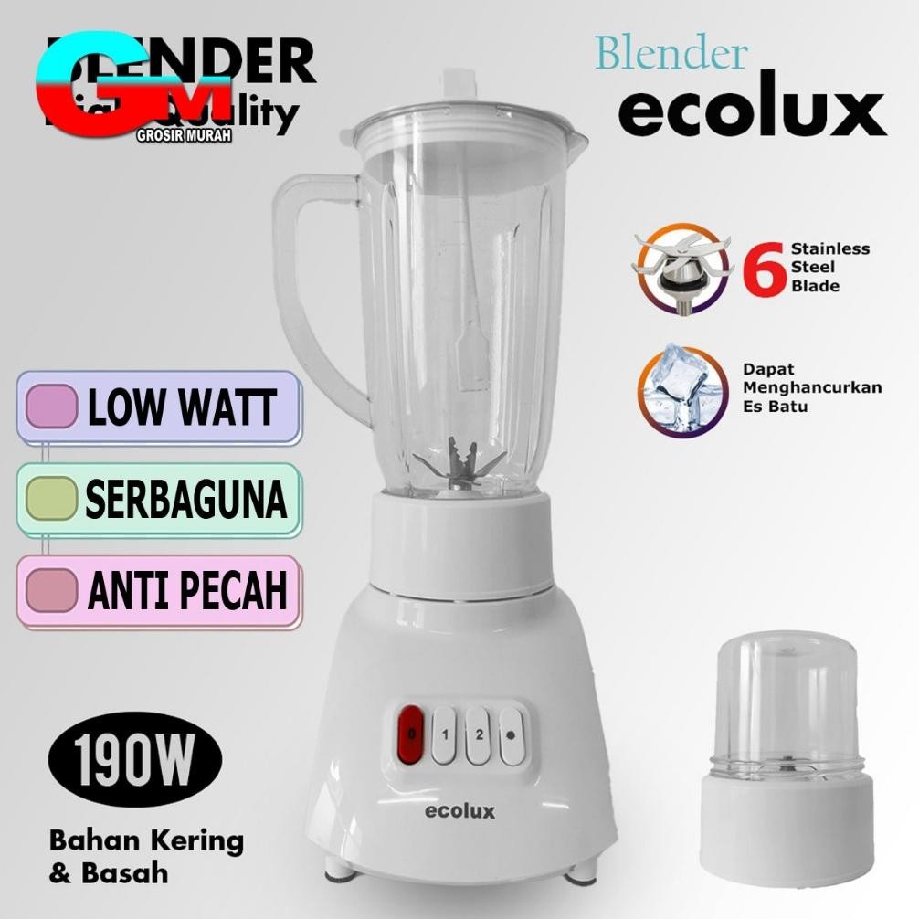 Blender Ecolux / Omicko Plastik Anti Pecah / Blender Serbaguna