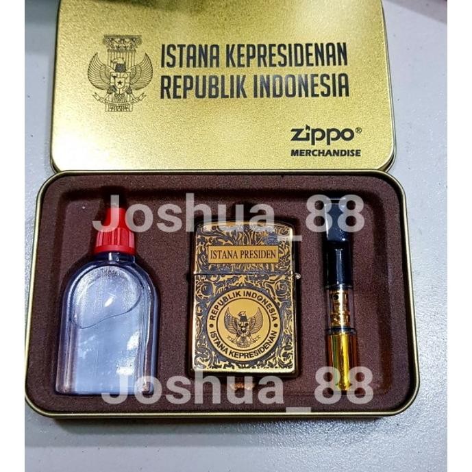 Korek Api Zippo Custom Ukir Paket + Pipa Zippo Custom logo Istana Batik Constantine Bisa Ukir Nama S