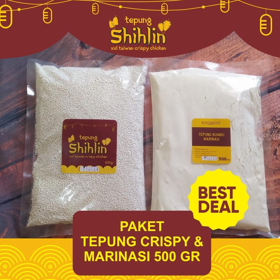 

PAKET Tepung Shihlin / Tepung Taiwan 500 GR & Tepung Marinasi 500 GR