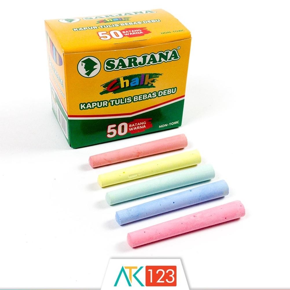 

Original Kapur Tulis Warna Sarjana Cii 505 Isi 50 Batang Aman Terbaik
