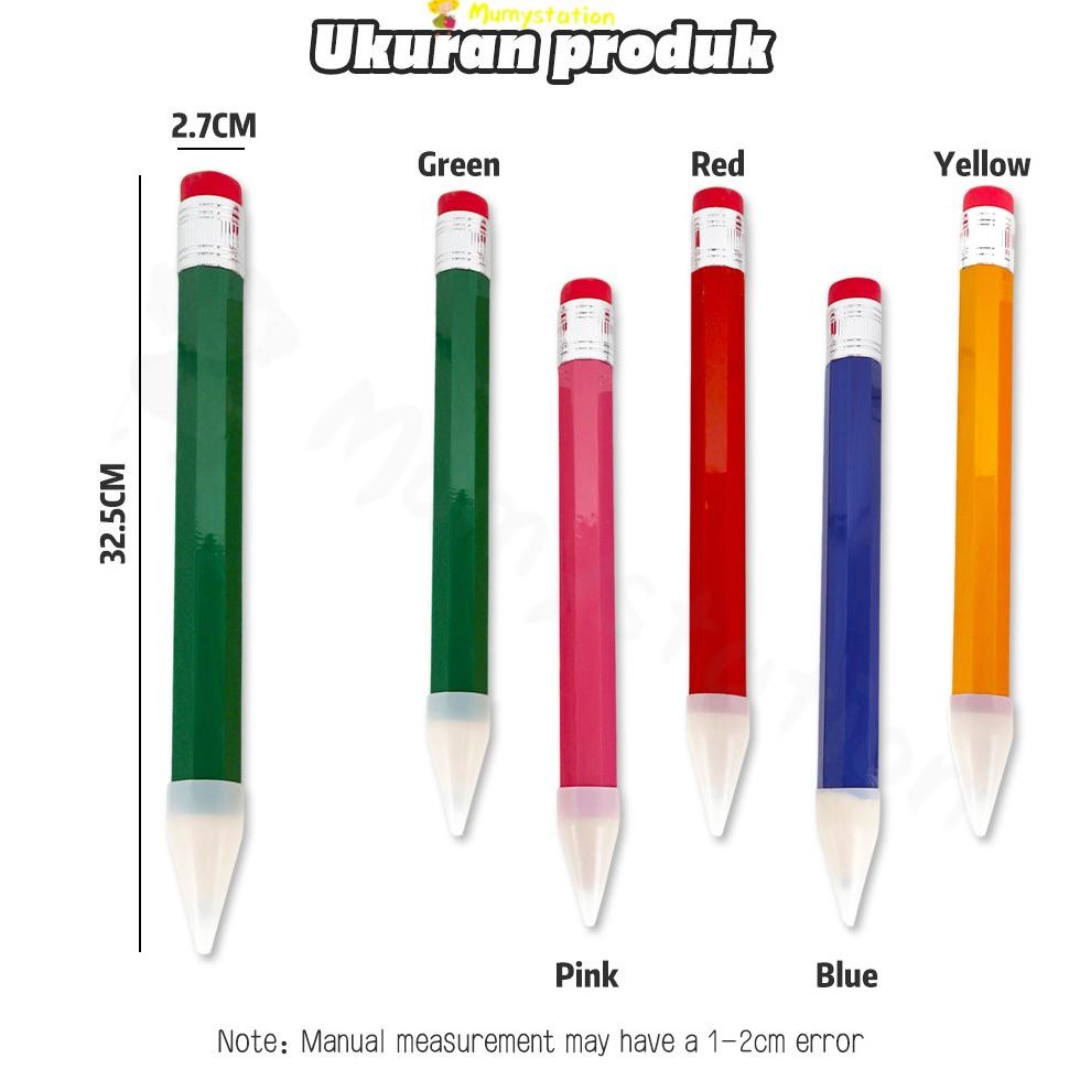 

Terbaru Mumystation Pensil Besar Alat Tulis Dekorasi Kamar Pensil Kreatif Warna Berbilang