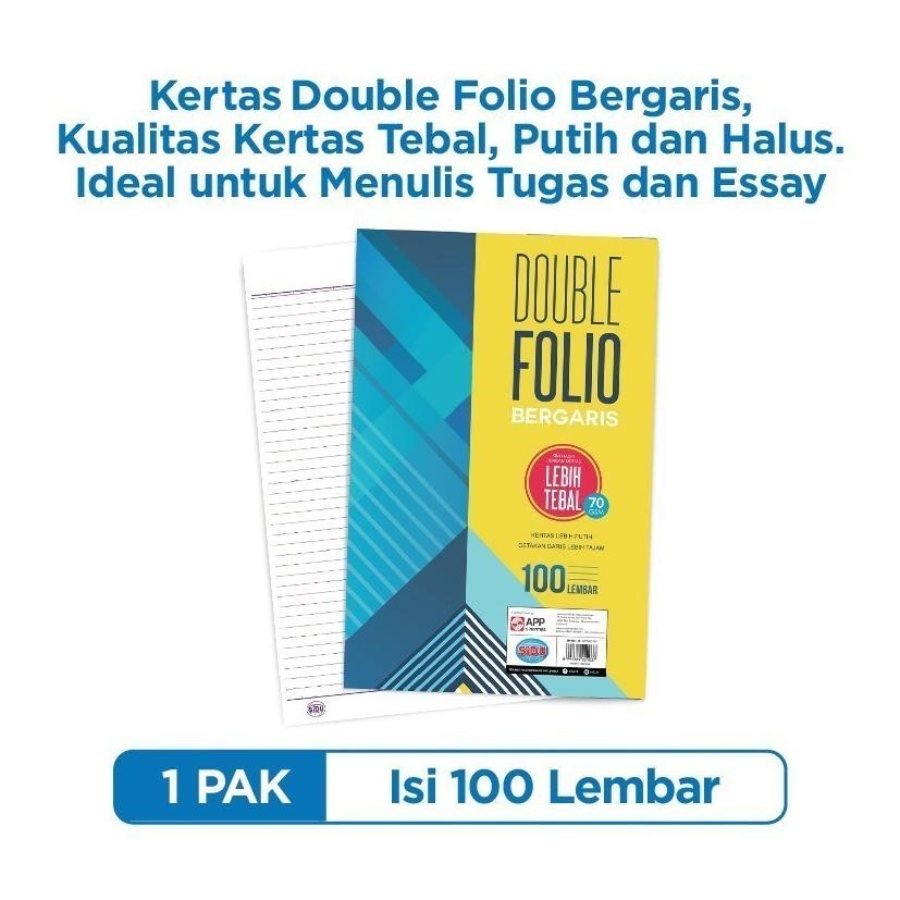 

New Arrival [Pelangi Stationery] Sidu Double Folio Bergaris 100 Lembar Sdu Rf 100 70 Gsm