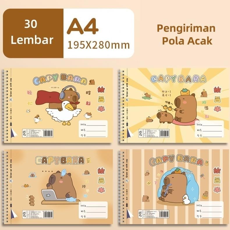 

Buktikan Drawing Book / Buku Gambar Ring A4 Karakter Buku Gambar Anak Sketchbook A4 Drawing Book Astronot Jilid Spiral Kertas Tebal 30 Lembar
