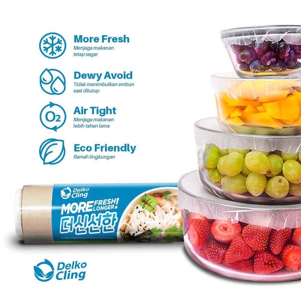 Plastik Wrapping Makanan Cling Wrap Delko Plastik Cling Wrap Food
