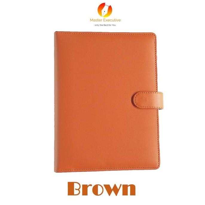 

HOT SALE Onix Brown / Coklat Binder Kulit Kancing Exclusive 20 Ring A5 Campus