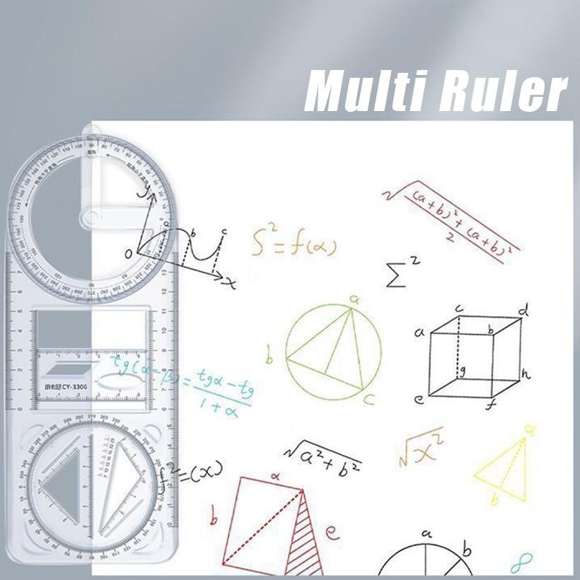 

Efisien Penggaris Geometri Multifungsi Busur Derajat / Rotary Geometric Drawing Ruler Penggaris Multifungsi Geometri Bisa Diputar Hadiah Kreatif Drawing Ruler Alat Tulis Sekolah Kantor Perlengkapan Belajar Alat Ukur Multifunctional Drawing Ruler