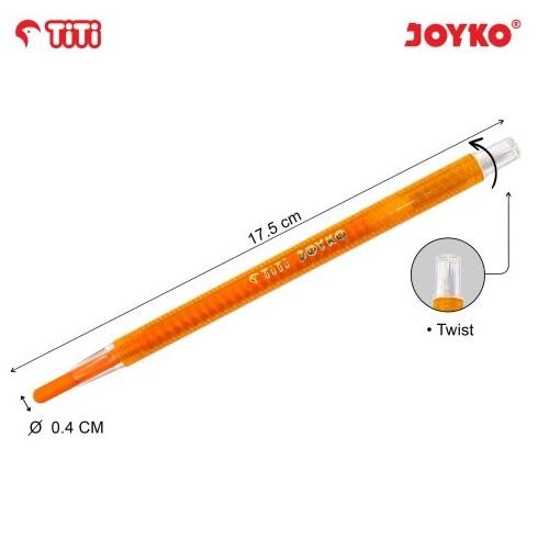 

Perhatian Twist Crayon Krayon Putar Joyko Titi Twcr-12S 12 Warna Colors