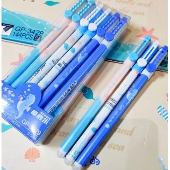 

Segera (12Pc) Pen Gel Bisa Dihapus / Pulpen Erasable / Bolpen Hapus Lucu Fancy Odemei