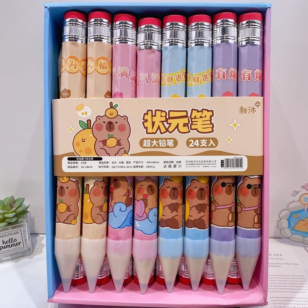 

Aman Terbaik Pensil Kartun Besar/ Pensil Jumbo Kreatif Pensil Besar Baru Kartun Lucu Pensil