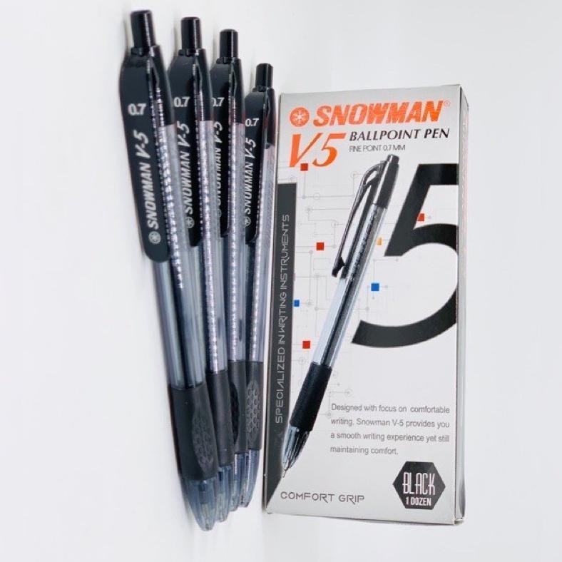 

Momen Spesial (1Pack) Pulpen Snowman V5 0.7Mm Ballpoint Pen