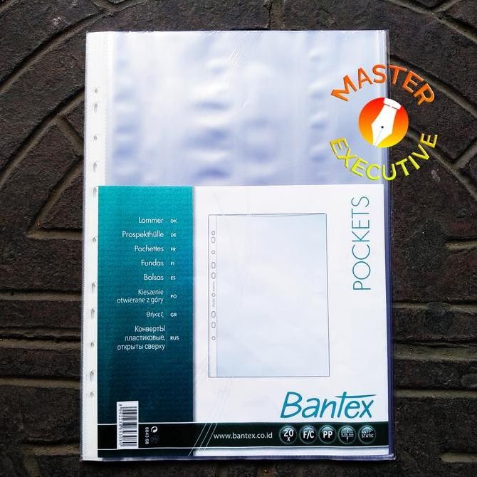 

HRG DISKON [Pak] Bantex PP Pockets F4 / Folio - Tebal 0.06 mm 8843 08 Pocket