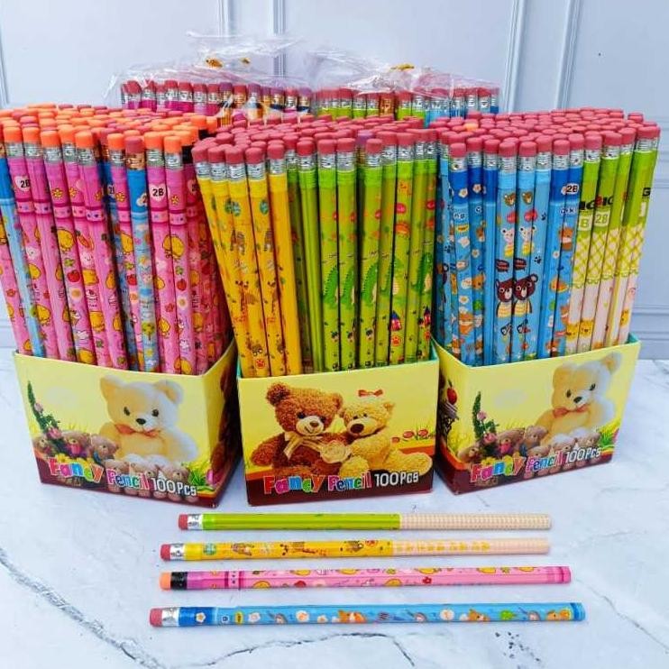 

Buktikan Promo Isi 50 / 25 Pcs Pensil 2B Karakter Fancy Ada Penghapus