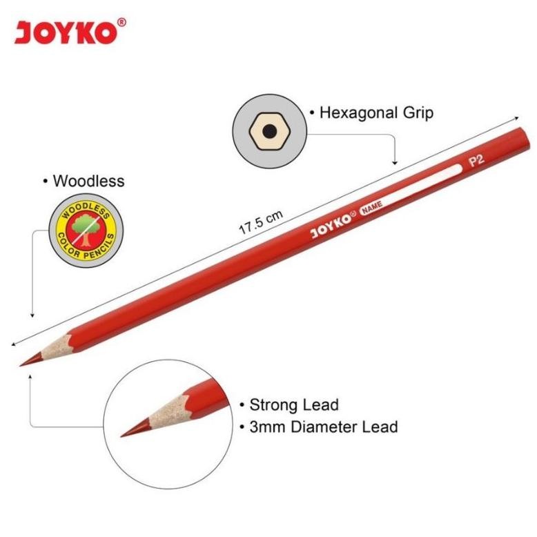 

Bisa Diandalkan Pensil Warna Joyko 24 Warna Panjang Cp-104 Woodles ( 1 Set )