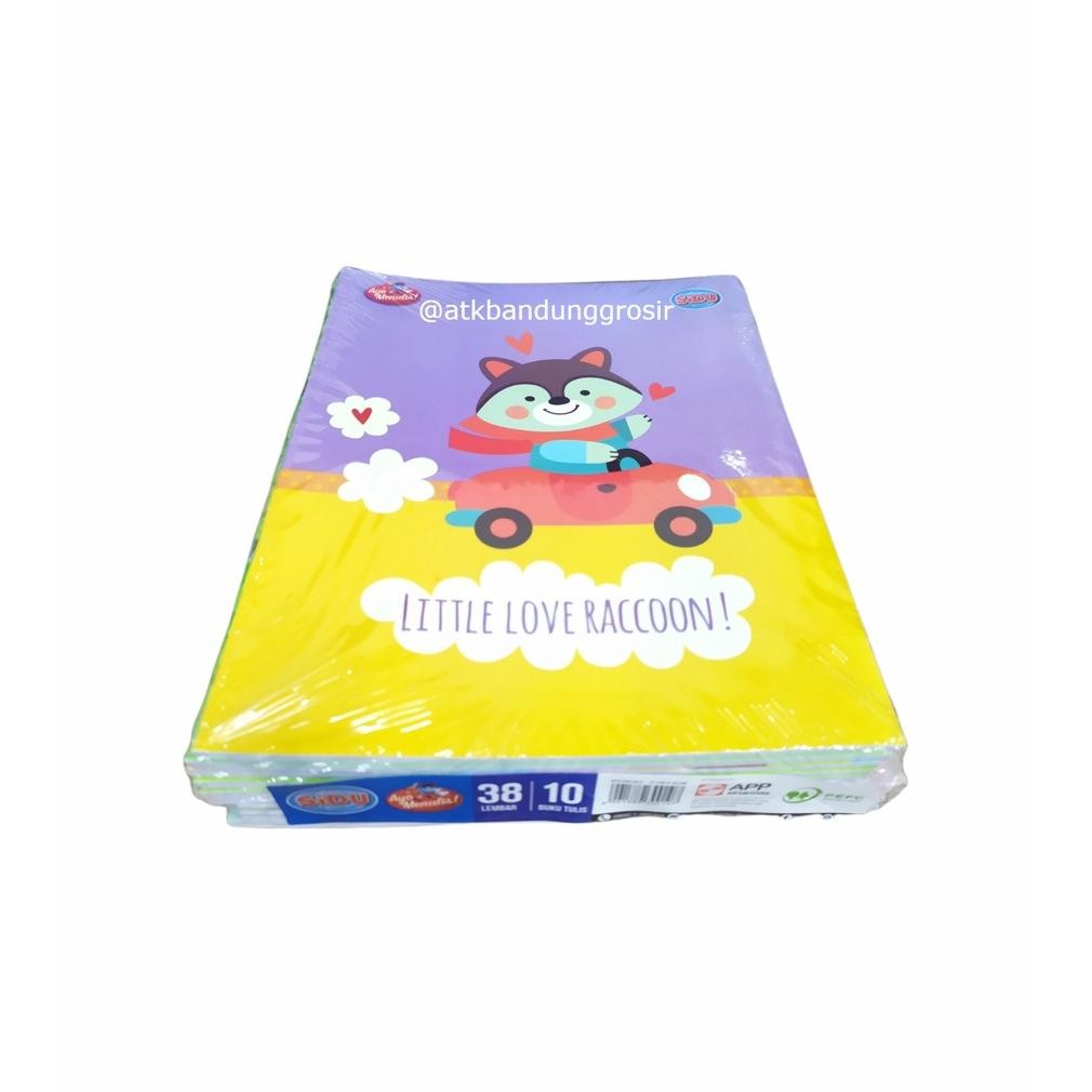 

Trendi Buku Tulis Sinar Dunia 38 Lembar (Sidu) Ukuran Qwarto Cover Random - Pack (10 Buku)