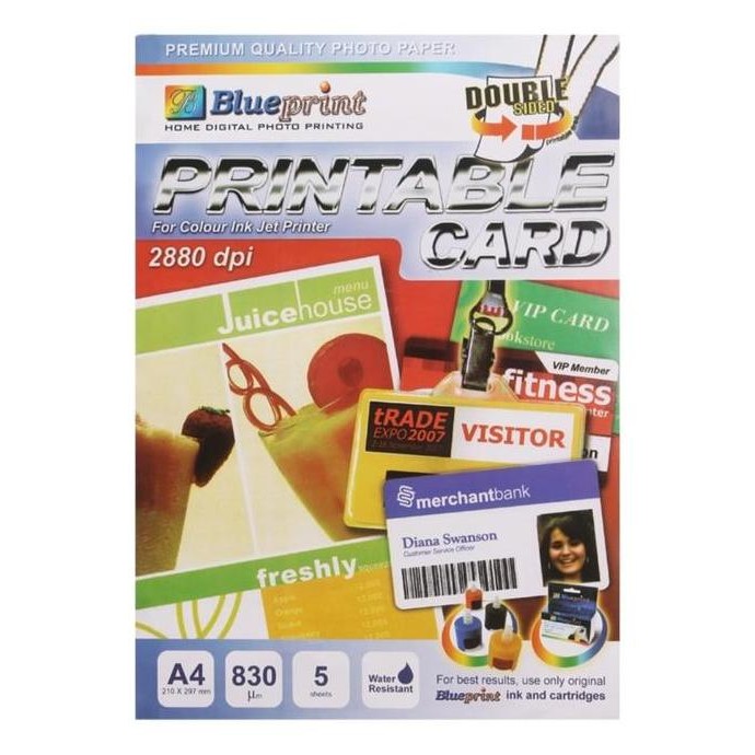 

PROMO pvc id card blue print isi 5 lembar untuk 50 kartu