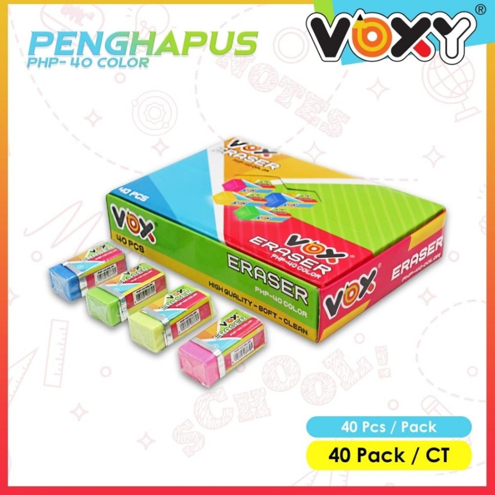 

Mudah Perawatan 1 Pack 40 Pcs Penghapus Pensil Ogino / Voxy / Gm