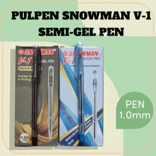 

Efektif (12Pc) Pen / Pulpen Snowman V1 Medium 1.0 Mm