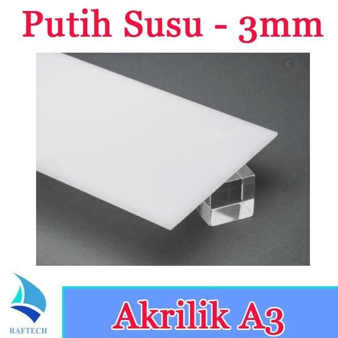 

JUAL Acrylic / Akrilik Lembaran Uk. A3 Tebal 3mm Marga Cipta (PUTIH SUSU)