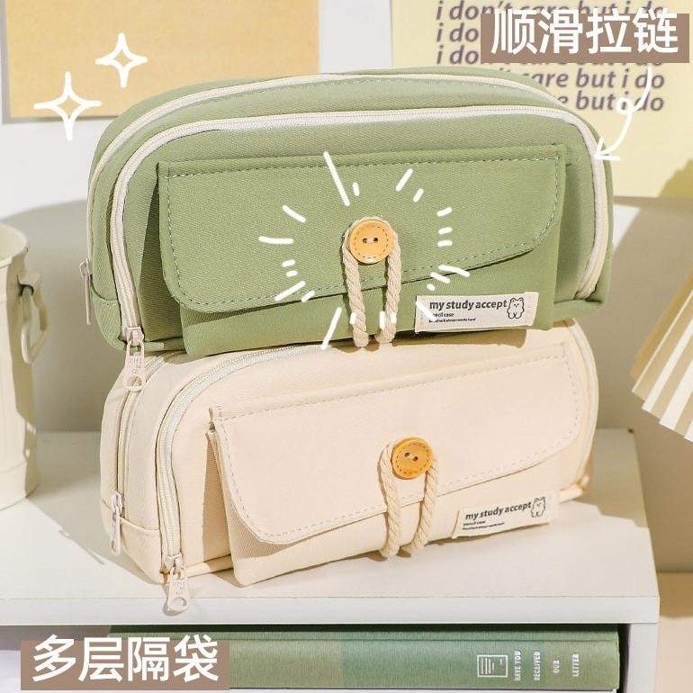 

NEW!!! Large Capacity Kawaii Pensil Kapasitas Besar Pensil Tas Kantong Dudukan Kotak untuk Anak Perempuan Kantor Siswa Alat Tulis Organizer Perlengkapan Sekolah