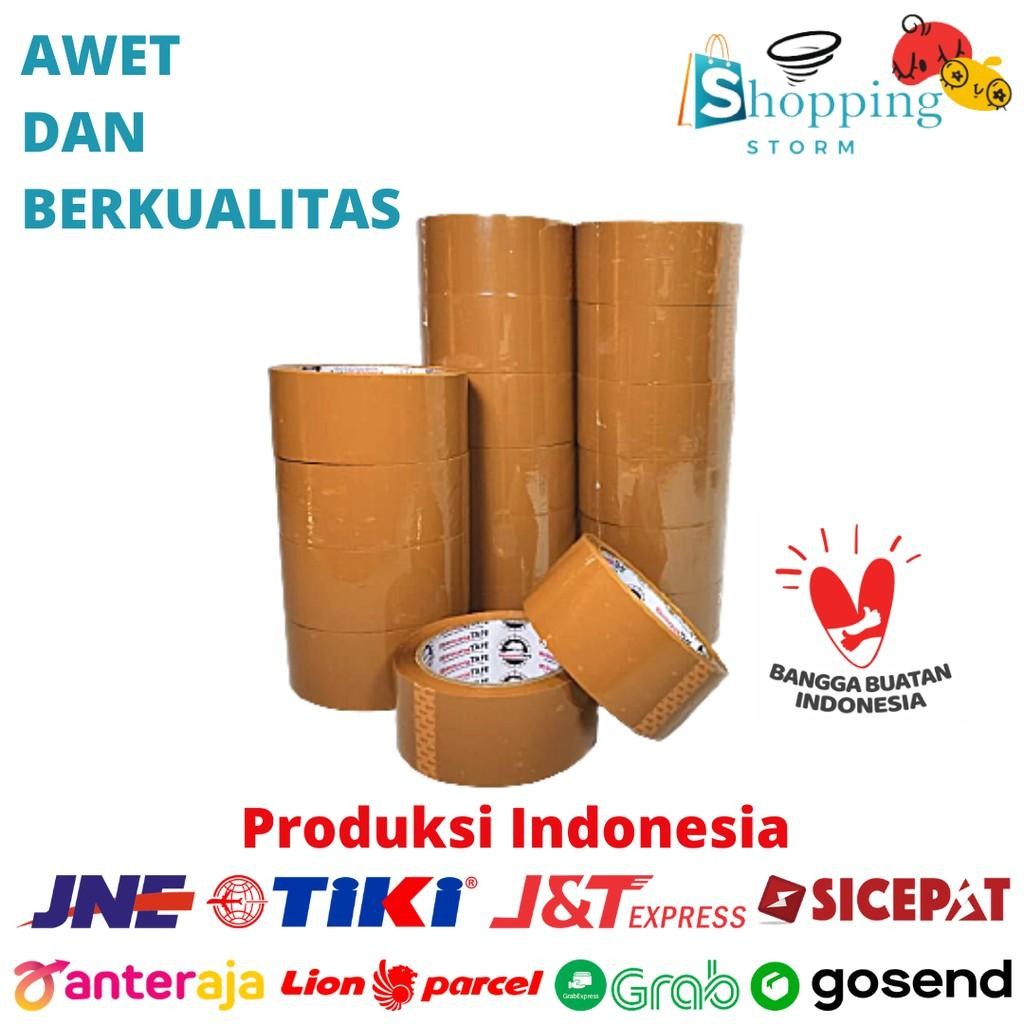 

Lakban Coklat Rhinoceros Tape Solatip Isolasi Warna 2Inch 45Mm X 50 Yard
