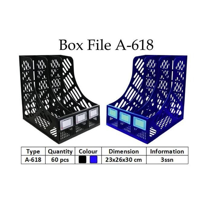 

TERMURAH BOX FILE DOKUMEN 3 SEKAT SUSUN PLASTIK RAKIT BOOK MAGAZINE HOLDER