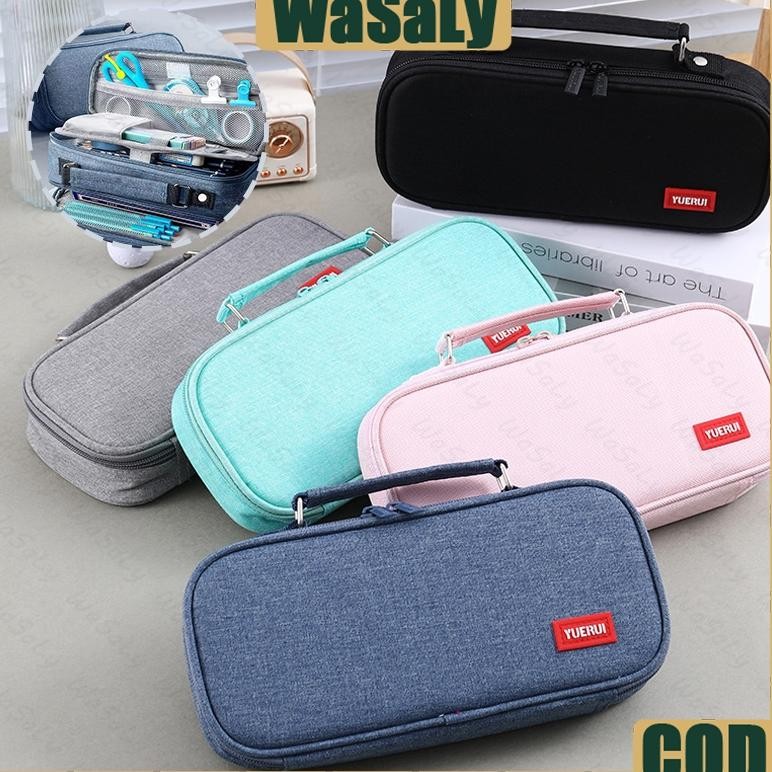 

NEW!!! Tempat Pensil Ritsleting Kapasitas Besar Kotak Pencil Case Large Capacity Kantong Pensil Kapasitas Besar Perlengkapan Multifunction Double Layer Pen Bag Tas Pensil Kantong Pen