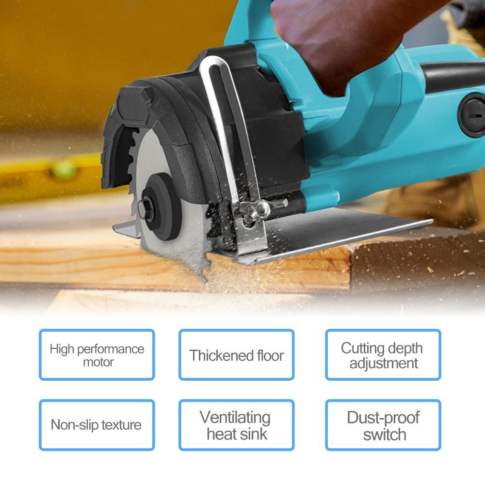 Mesin Pemotong Marmer 4 Inch Marble Cutter Dan Granit  1300W 220V Mesin Potong Keramik+Mesin Gergaji