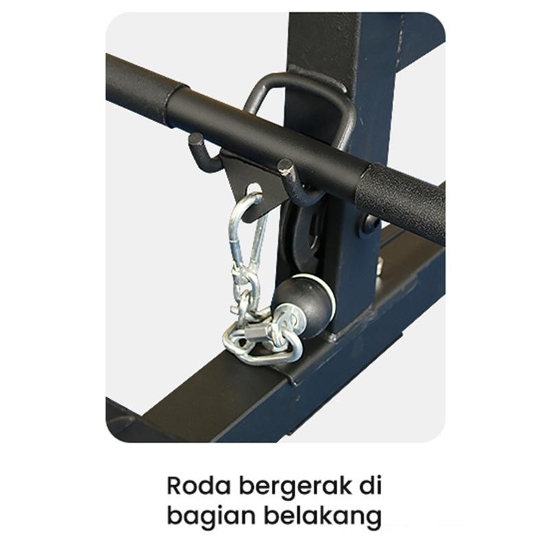 Pull Down Alat Fitness Lat Pull Down Crossover Rowing Alat Fitness Multifungsi Cable Rowing Back Mac