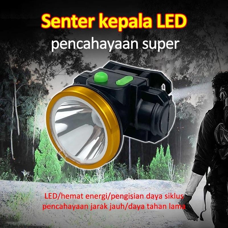 Cod Yao Ming Senter Led Super Terang Baterai Lithium Berkapasitas Besar Dapat Digunakan Di Bawah Huj