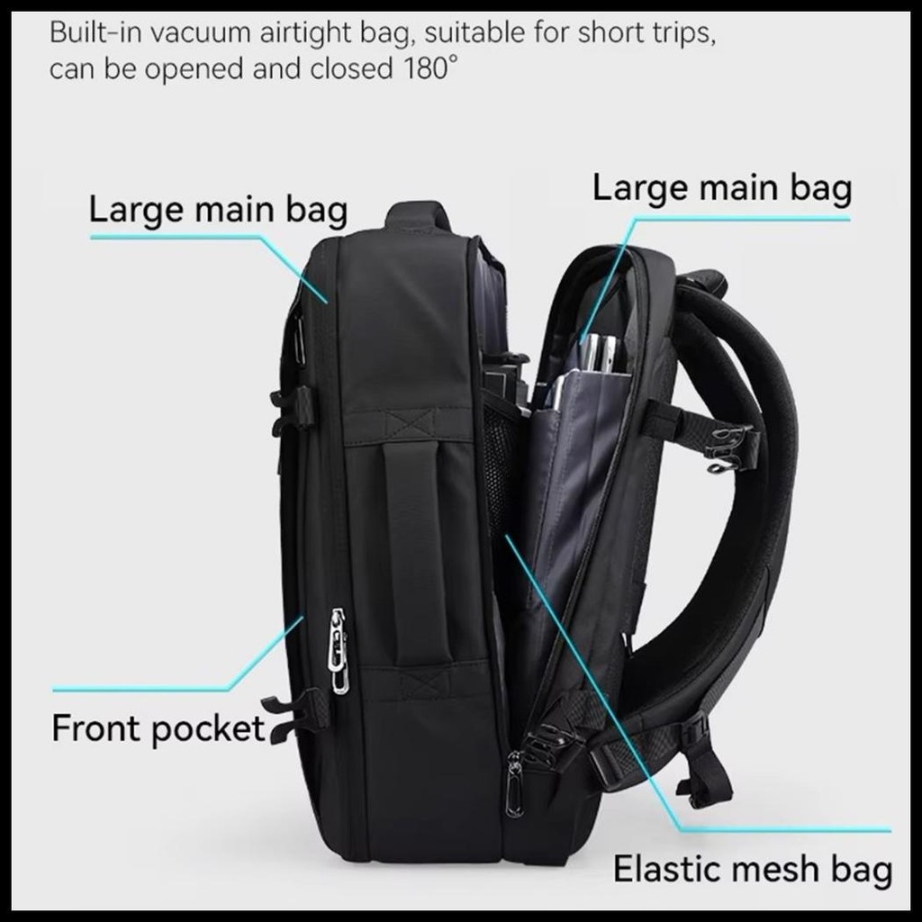 MARK RYDEN TAS BACKPACK RANSEL LAPTOP PRIA TRAVEL VACUUM WATERPROOF MR9299YKKQM