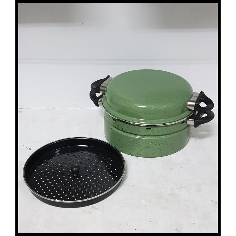 Panci Kukus Enamel/Panci Steamet Galaxy 30Cm