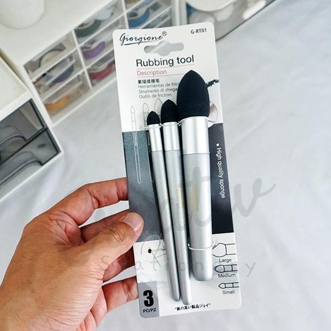 

Hot Sale !!! Giorgione Rubbing Tool 3 Pcs Alat Blending & Shading Sketsa Pensil Arang G-Rt01 G-Rt03