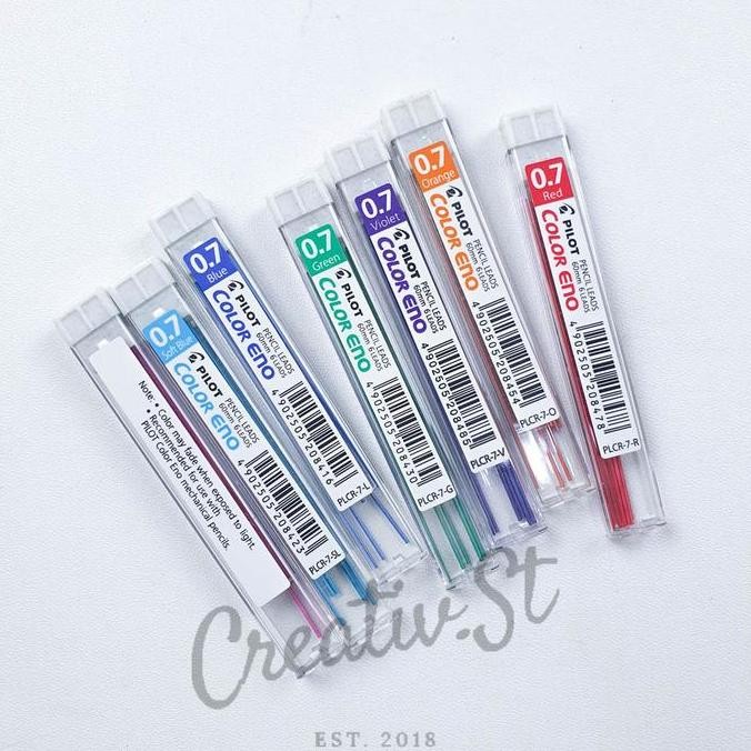 

Hot Sale !!! Pilot Color Eno Pencil Lead Isi Pensil Mekanik Pilot Warna Warni (1 Pcs)