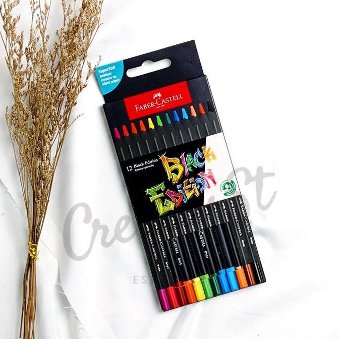 

Hot Promo !!! Faber Castell Pensil Warna 12 24 Warna Color Pencil Black Edition