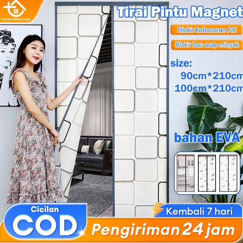 REAIM TIRAI PINTU MAGNET PVC TIRAI MAGNET PINTUKHUSUS RUANGA AC/DAPURGORDEN PINTU MOTIF ANTI NYAMUK 