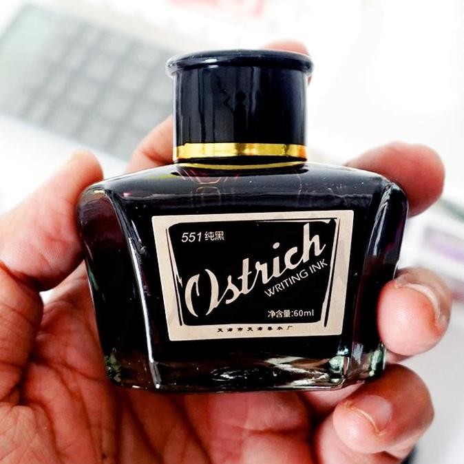

Hot Sale !!! Ostrich Fountain Pen Ink Office Grade 60 Ml Refill Tinta Pena Black Blue