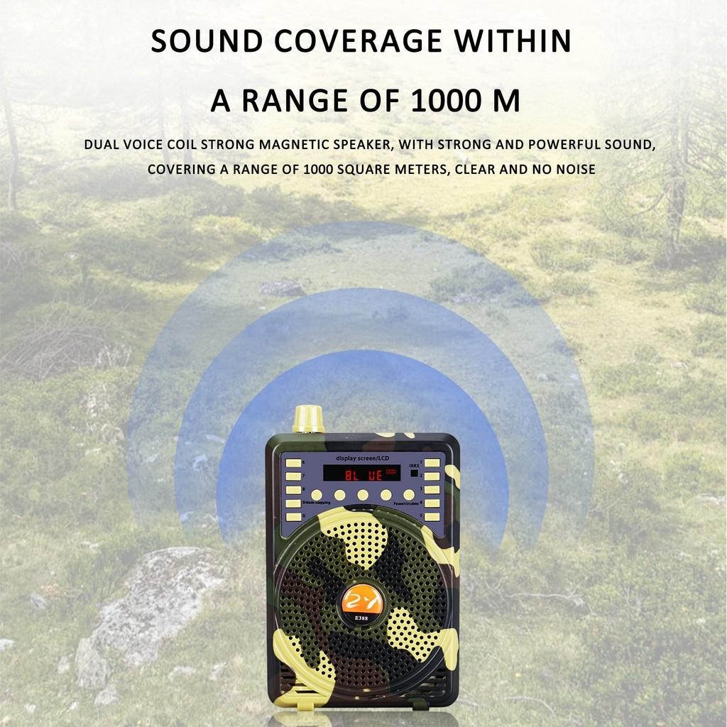 Bird Caller Speaker Buruan Bluetooth Pemanggil Buruan 48W Di Lengkapi Mic Fokus Pada Pemandu Pengaja