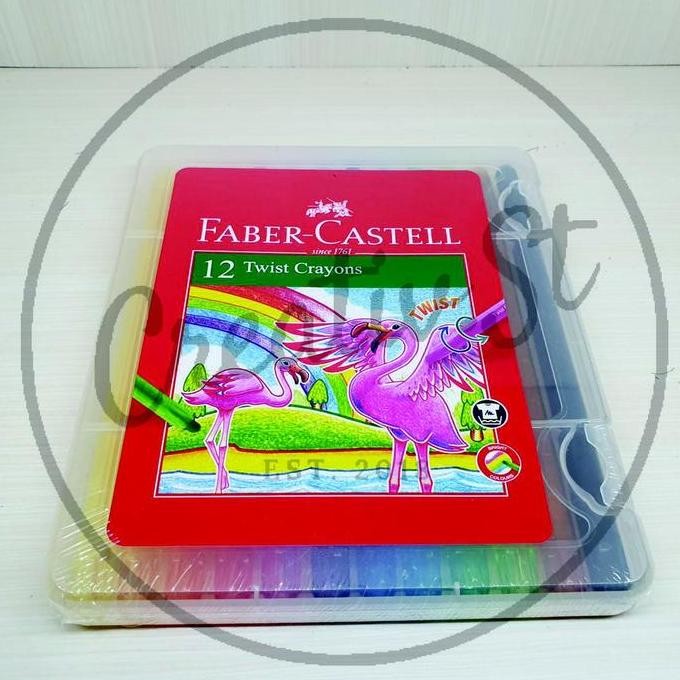 Spot Barang  Faber Castell Faber-Castell Crayon Putar Twist Crayon 12
