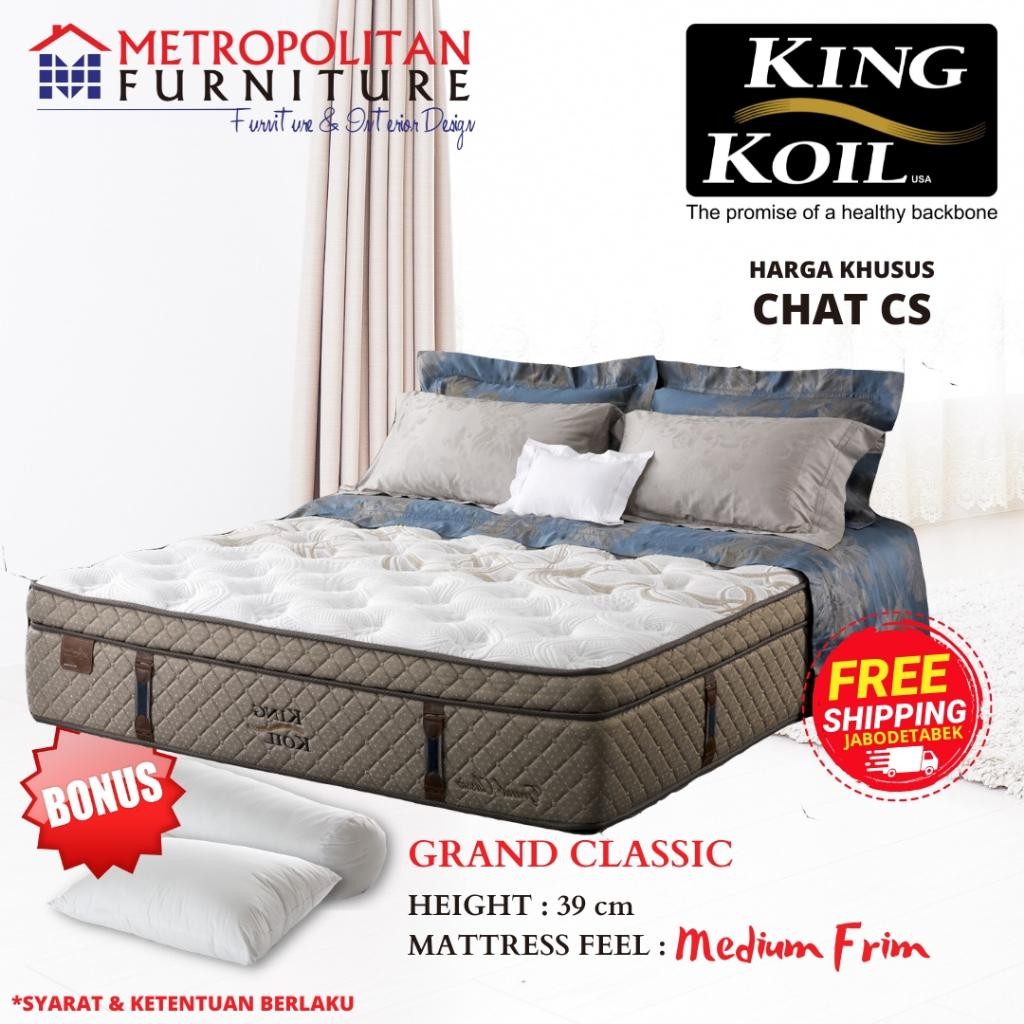 Kasur Springbed King Koil Grand Classic Matrass Keras / Spring Bed Matras