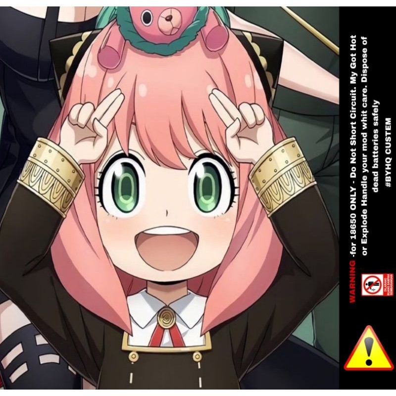 

Terlaris Batrei 18650 Seri Anya Stiker Garskin Premium Not Casing Bisa Custom *Promo*